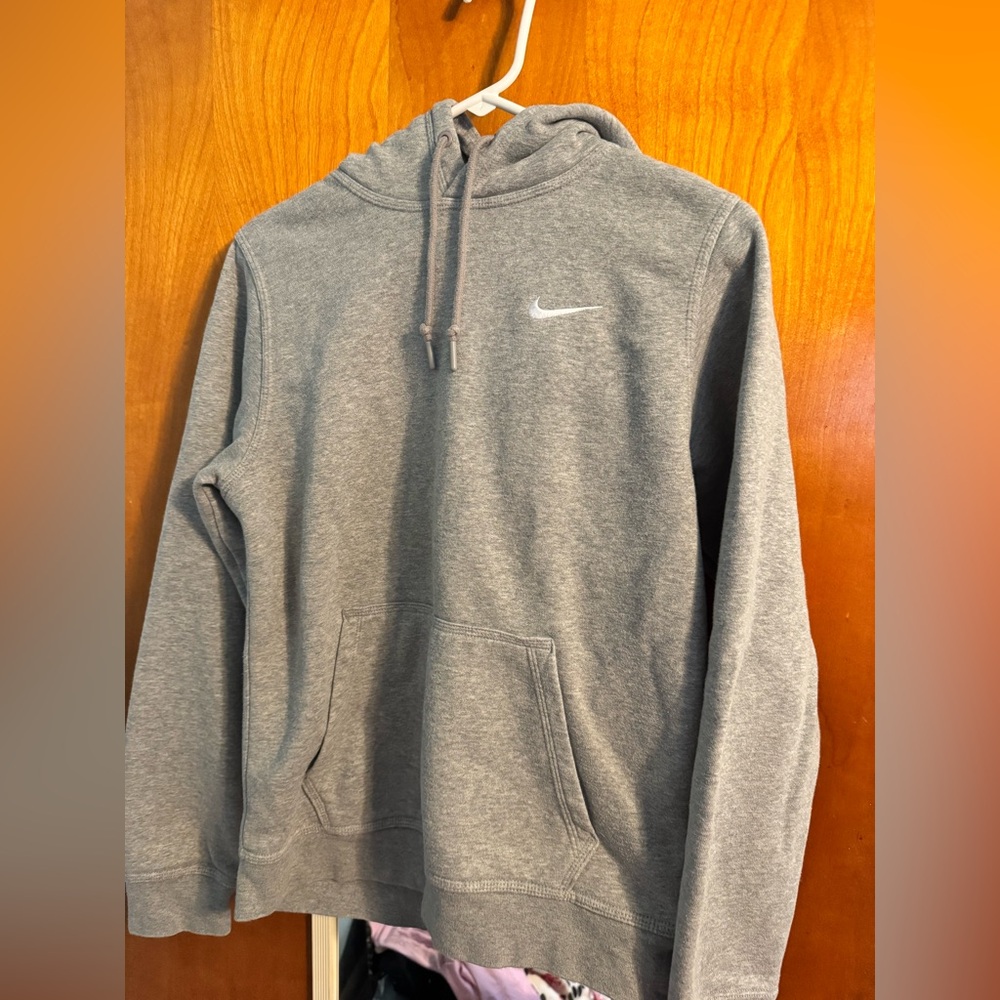 Gray Nike hoodie